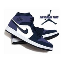 나이키 조던 윈드스톰 써밋퍼플 패션 하이탑 운동화 AIR JORDAN AIR JORDAN 1 MID SANDED PURPLE