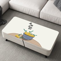 테이블 보 식탁 매트 방수 오염 방지 소프트 플라스틱 글라스 쿠션 TV 매트 거실 주방, 90x120cm, XD259 - 새콤달콤함