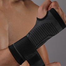 꽉죄는 리스트랩 손목키퍼 손등보호대 골프손목보호대 아데, 블랙