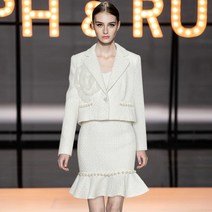 명품보세원피스 출근복 오피스 상견례복 아이보리 투피스 슈트