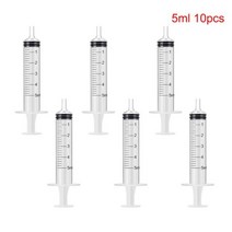 1/5/10pcs 플라스틱 루어 잠금 주사기 수경 측정 향수 린스 일회용 샘플러 인젝터 피드 작은 고양이 개 나무, 리터 5ml 10pcs