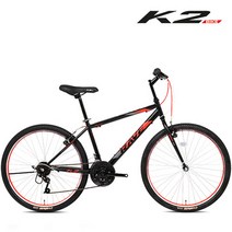 케이투바이크 K2BIKE MTB자전거 KMT26GS 26인치 21단 완조립, KMT26GS(레이브) 매트블랙 조립+사은품C