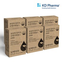 담백하루 초임계 알티지 오메가3 에센스 1000 6개월 6박스 180캡슐 비타민D600IU함유, 30캡슐, 6개