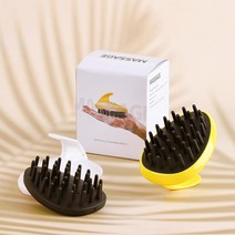 냥이마트 반려동물 마사지 브러쉬 목욕 샤워 브러시, 노란색