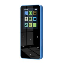 1.8 인치 터치스크린 MP3 MP4 플레이어 HiFi 음악 블루투스 5.0 FM 라디오와 카드 전자 책 휴대용 학생 워, 02 Blue No Card