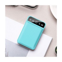 소형 미니 파워뱅크 배터리 보조 80000mAh 휴대용 보조베터리 2USB LCD 디지털 디스플레이 빠른 충전 외부 충전기 Xiaomi Mi iphone, 50001 mAh-100000 mAh, blue