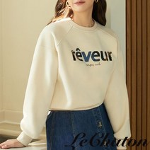 [르샤통] [LeChaton] 쥬얼 아트웍 기모 스웻셔츠 3종 택1