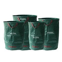 농사 전원주택 정원용 튼튼한 방수 수납백, 500L