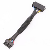 24 핀-14 핀 ATX PSU 메인 전원 어댑터 레노버 PC 서버용 IBM 용 편조 슬리브 케이블 12 인치 30cm, 한개옵션0