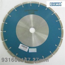 이화다이아몬드 마른날-도로용 및 벽면용 쏘 931600147 27mm 줄눈커팅용 16Inch (1EA) 절삭 초경 공작 다이아몬드공구 마른날 이화다이아몬드 공구