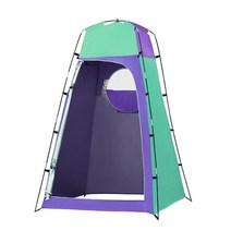 간이 탈의실 샤워 텐트 캠핑 샤워 텐트 이동식 하단 야외 화장실 휴대용인 보호소 그늘, 미국, 04 purple green