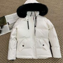 강아지 겨울 가을 옷 패딩 여성 가위털 다운 재킷 여우 모피 칼라 탈착식 후드 짧은 따뜻한 코트 두꺼운 여성용 의류 3Q, 1.Beige - XS