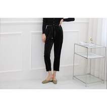 [심냥이] 여성 봄 가을 벨벳 스판 조거팬츠