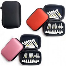 컬러풀 하드케이스 골프티 파우치 골프 수납 보관 가방