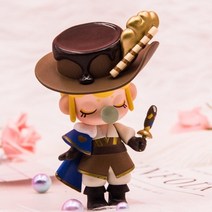 3D 입체퍼즐 puzzle 나무 조립 만들기 오픈 블라인드 박스 티타임 액션 피규어, 빨간색