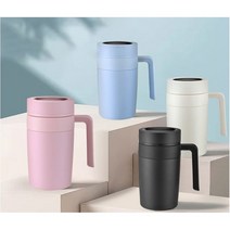 이중 진공스텐 온도계 머그 텀블러 480ml, 화이트