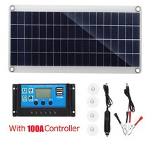 가정용태양광발전설치비용 600w 패널 키트 12v usb 충전 보드 휴대용 전화 rv, 협력사, 100a