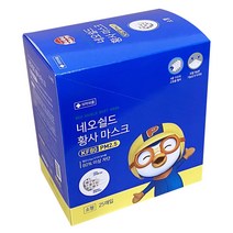 뽀로로 네오쉴드 황사 마스크 소형 KF80, 25매, 1개, 화이트