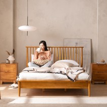 원목 수납형 저상형 침대 프레임 (디자이너스룸 이스테지아), 05 리나, 프리미엄
