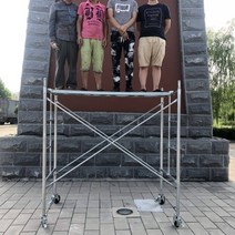 아시바 작업대 이동식비계 PT아시바 작업식테이블 스캐폴딩 제조업체는 아연 도금 비계, 1.9 쌀 높이 2.0 두께