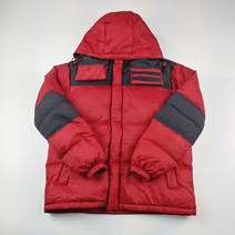 카파 패딩점퍼 거위털파카 올드스쿨 M 남자 레드