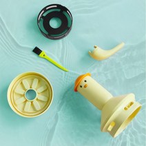 MY DUCK 데스트탑 진공 청소기 책상, 옐로우