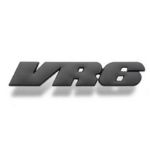 VR6 로고 자동차 스티커 레이싱 6 엠블럼 배지 3D 메탈 데칼 폭스 바겐 VW 골프 MK2 MK3 코라도 제타 파사, 한개옵션1, 01 Black VR6