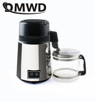 dmwd pure water distiller 4l 치과 증류수 기계 필터 스테인레스 스틸 전기 증류 청정기 jug 110v 220v, 220-240v, 우리를, 듀얼 디스플레이