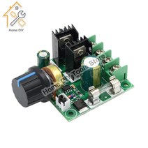 속도조절기 12V-40V 10A 자동 PWM DC 모터 속도 컨트롤러 조정기 주지사 노브 스위치 볼트 400W 보드 모듈, 1개