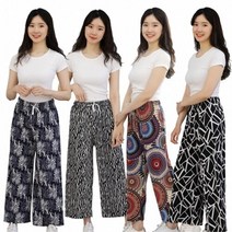 깨비몰 깨비몰 여성 쿨링 패턴와이드팬츠 루즈핏 치마바지 홈웨어 (8777578)