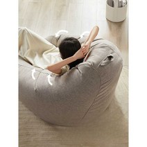 에어소파 빈백 쿠션 소파 콩주머니 무지 마약 1인용, 그린 120x120cm
