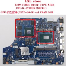 fg541fg741 nm-c362 rev: 1.0 l340-15irh 게임용 마더보드 메인보드 81lk cpu: i7-9750h gpu: gtx1050 3gb fru 5b20s42
