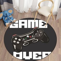 게이밍 의자 중역의자 고급 게임의자 사무실의자 PC방의자Game handle Round Carpet for Living Room Mat C, 01 1_05 80cm   diameter