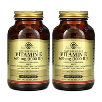 [ 솔가 ] 네츄럴 비타민 E 670 mg ( 1000 IU ) 100정 소프트젤 디 알파 토코페롤 X 2개 세트
