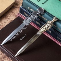 이집트 풍 장식의 빈티지 철제 편지 오프너 3 고양이, 2개