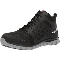 리복 Reebok 남성용 서브라이트 쿠션 작업 안전 발가락 운동용 미드 컷 산업.. 정품보장