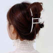 메탈 빅 심플 집게핀 올림머리 반묶음 머리 헤어핀