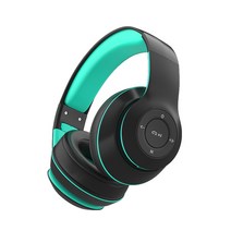 ELSECHO 블루투스 헤드폰 DR52 무선 블루투스 5.2+노이즈 캔슬링+스테레오, 블랙
