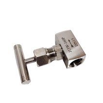 고압 1/4 3/8 1/2 3/4 1 BSP NPT 암 304 스테인레스 스틸 차단 니들 밸브 크레인 유량 제어 DN8 DN15 DN20, [06] 1