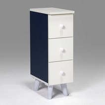티티오 하이그로시 미니 3단서랍장, 네이비, 본상품선택