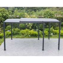 파고라 슬라이딩 주차장 햇빛 가림막 차고지 그늘막, 5.5x2.95m 접이식  캐노피