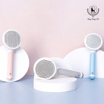 딩동펫 반려동물 원형 슬리커 푸쉬브러쉬, 원형슬리커푸쉬브러쉬 핑크