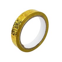 홀로그램 반짝이 문구 작업 공예 테이프 2CM 10M 금색