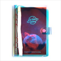 달콩팬시 홀로그램 6공 다이어리 A6