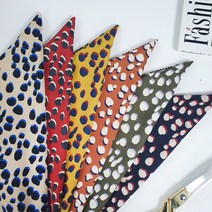 나염 폴리 원단 호피무늬 의류원단 레오파드 소품만들기 패브릭원단 홈패브릭 6종, QDC, 6.블랙