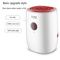 저소음 원룸 자취방 전기 미니 공기 800ml 휴대용 led 디스플레이 제습기 71, 빨간색