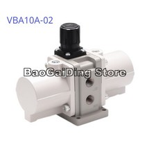 VBA10A-02GN VBA10A-02 VBA10A-F02 VBA10A-F02GN 공압 부스터 레귤레이터 산업용 에어 탱크 액세서리 밸브용 1/4 인치, 04 VBA10A-F02GN