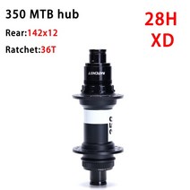 자전거허브 스탠드 오리지널 DT SWISS 350SL MTB 클래식 풀 휠 32H 28H 디스크 센터 잠금 전면 100x15 후면 142x12 36T 래칫, 9.R 142X12 28H XD