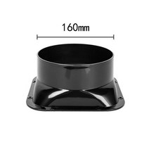 100-300mm ABS 파이프 플랜지 시트 덕트 커넥터 튜브 공기 환기 호스 배기 밸브 신선한 시스템 벤트, [05] 160, 06 200G