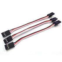 SERVO 10pcs 100mm 150MM 200MM 서보 연장 코드 남성 JR 플러그 리드 와이어 케이블 10cm, 01 100MM